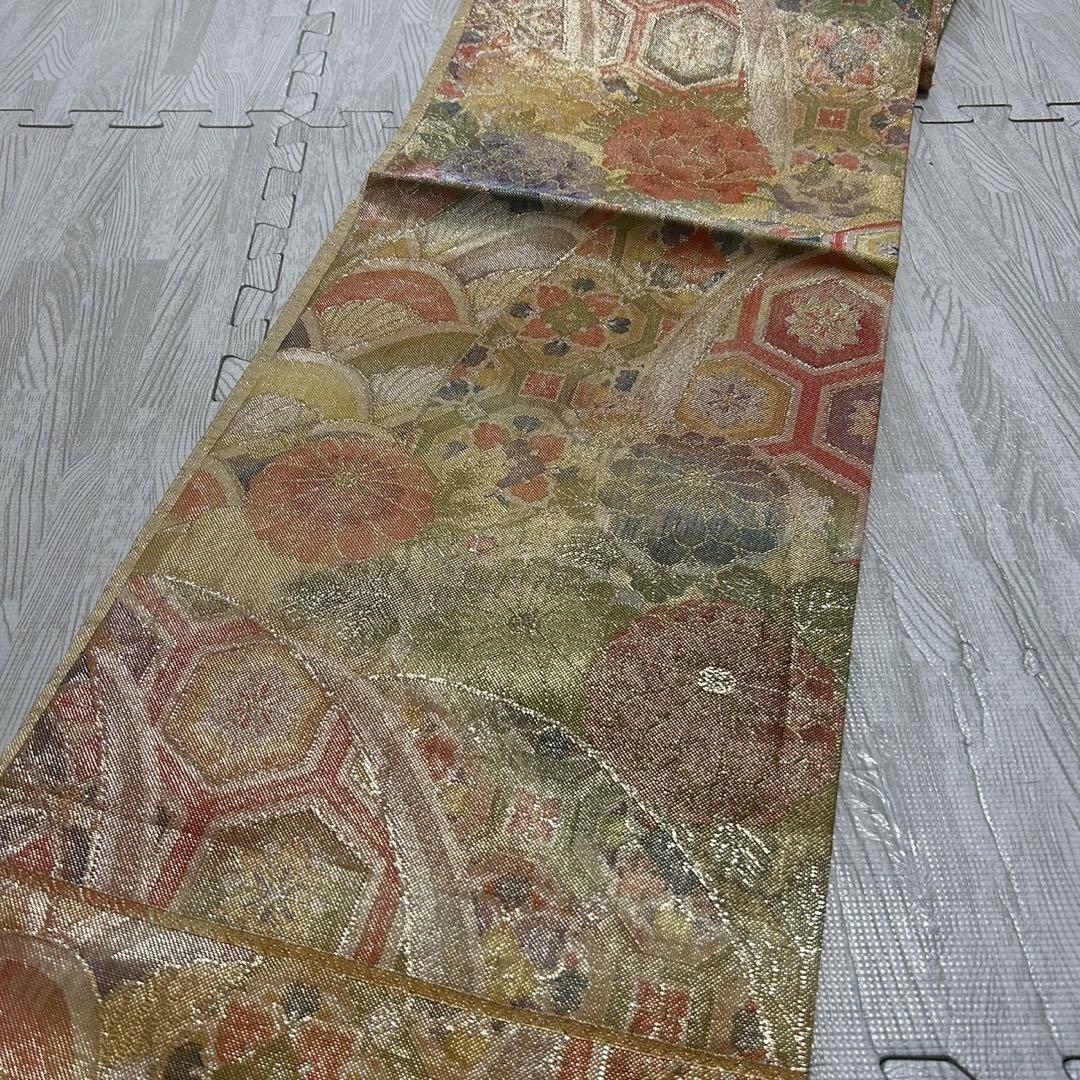 袋帯 上品な山に美しい花 金彩 正絹 AO-4493 袋帯 上品な山に美しい花 金彩 正絹 AO-4493 - メルカリ