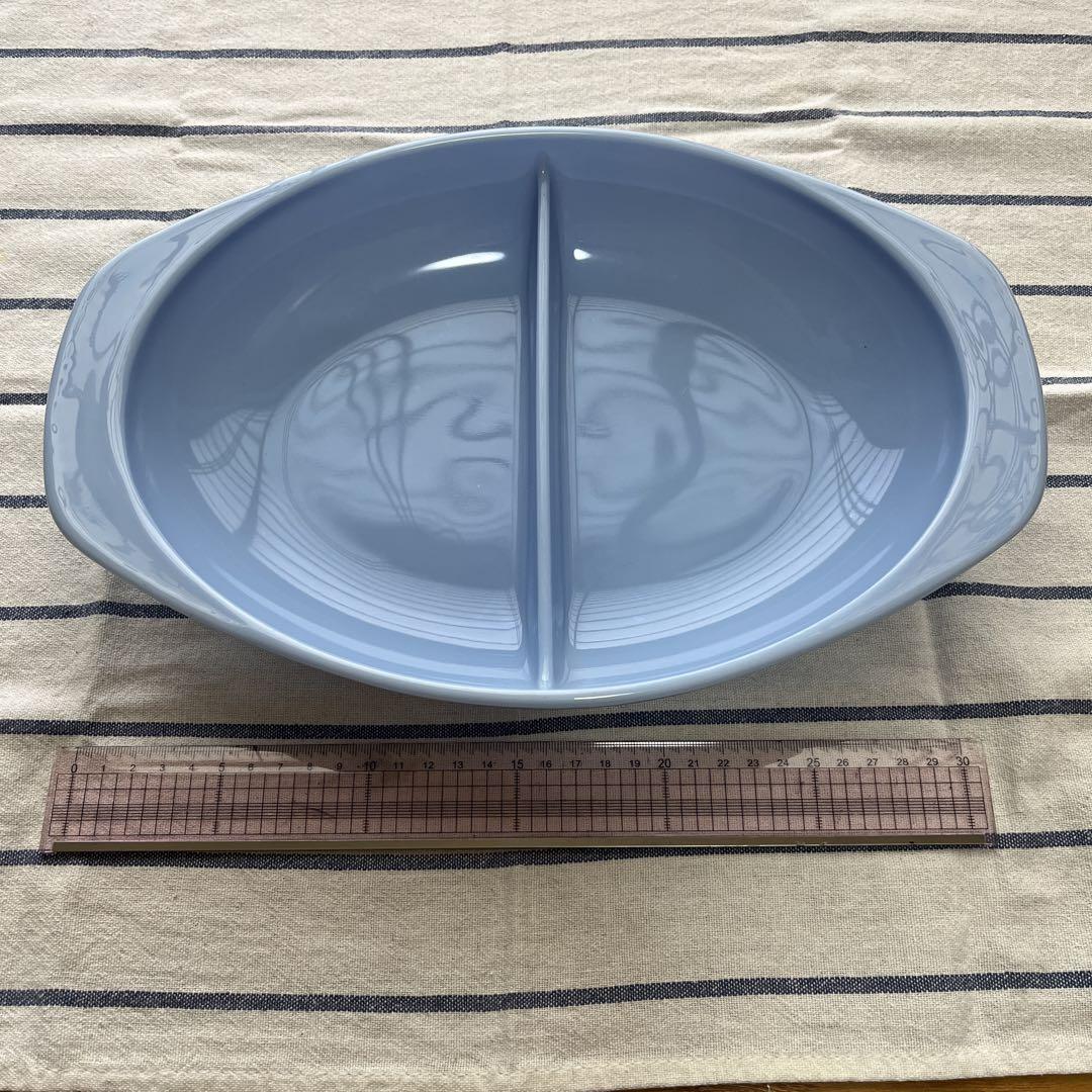 Pyrex パイレックス　デルファイト　ブルーベル　ディバイデッドディッシュ