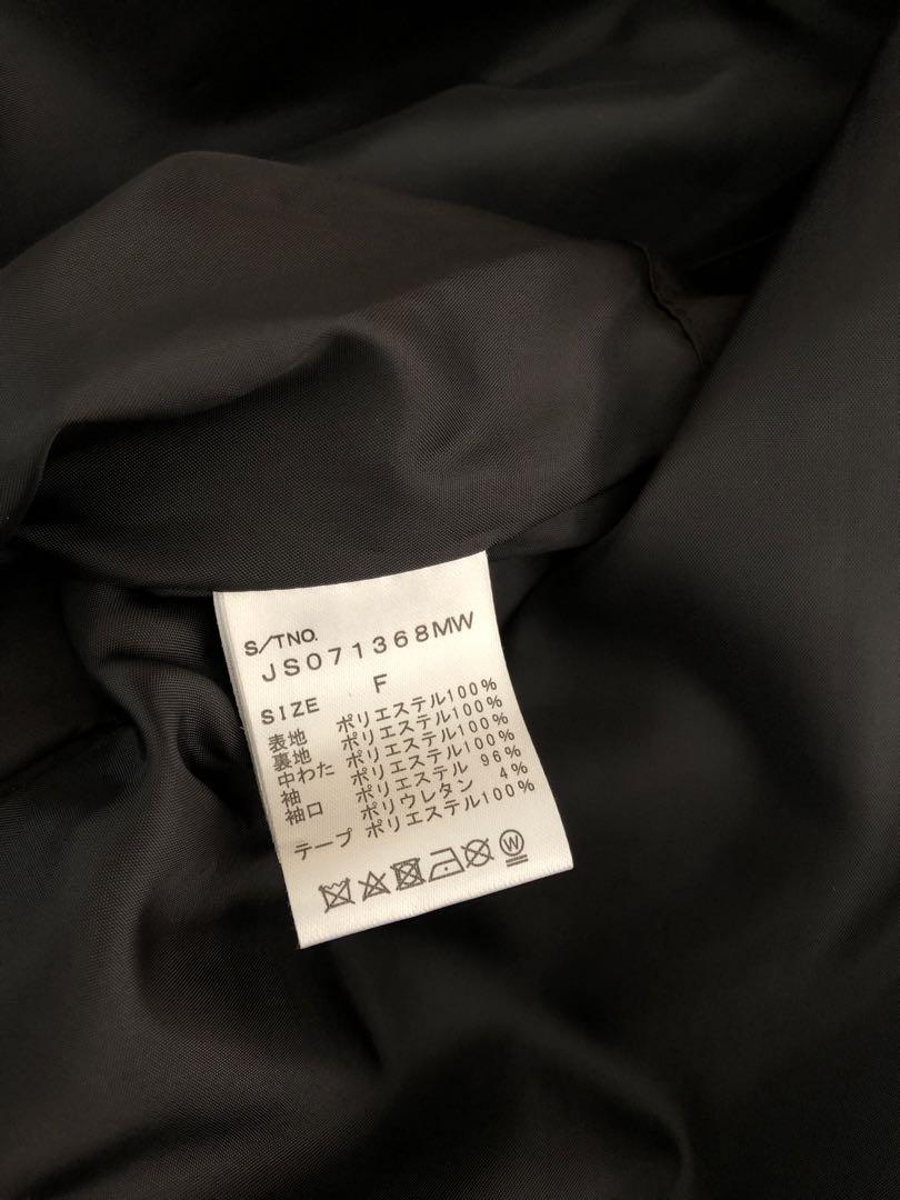 新品未使用　JEANASIS モンスターパーカーコートボア ブラック