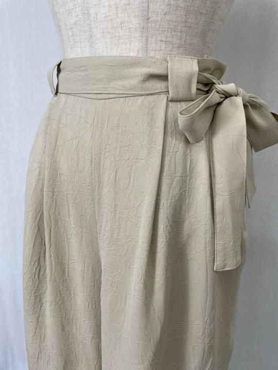 F117 used 紐付き シワ加工 カジュアル パンツ ボトム