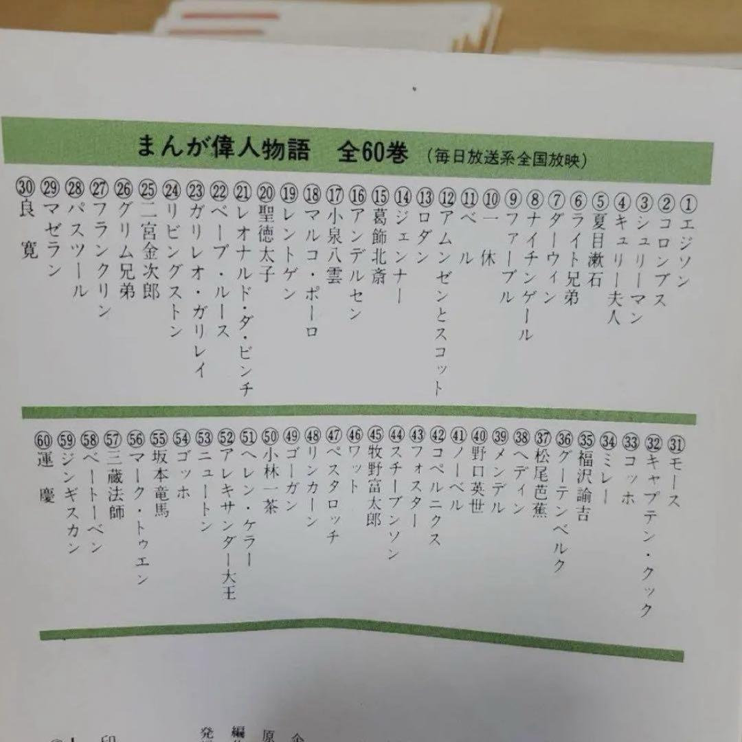 まんが偉人物語60巻　まんが日本昔ばなし　まんが偉人伝 全60巻セット