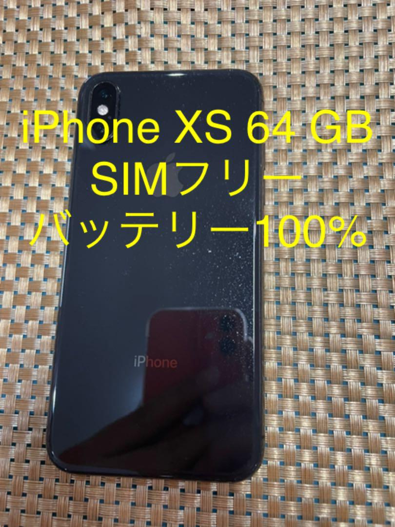 iPhone Xs Space Gray 64 GB SIMフリー【値下げ】