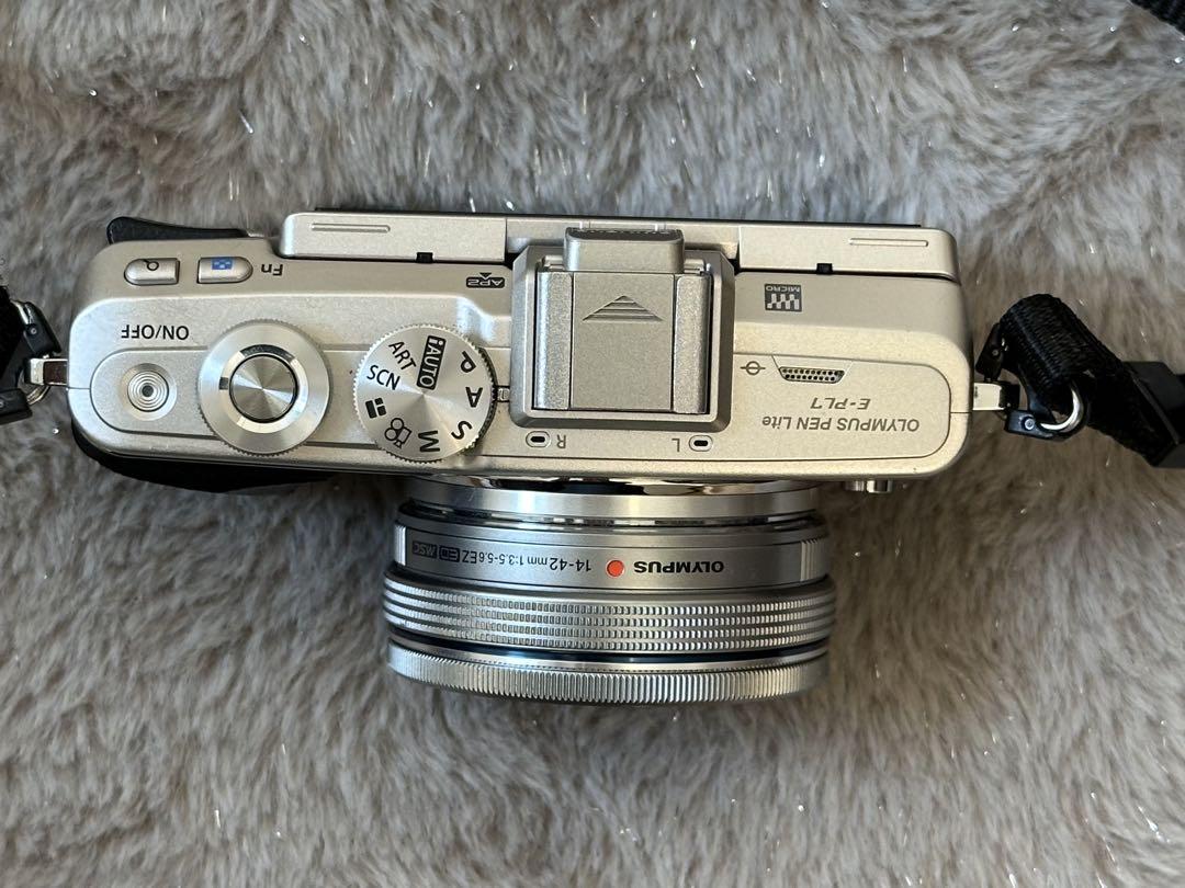 OLYMPUS PEN Lite E-PL7 14-42mmレンズ 望遠レンズ付