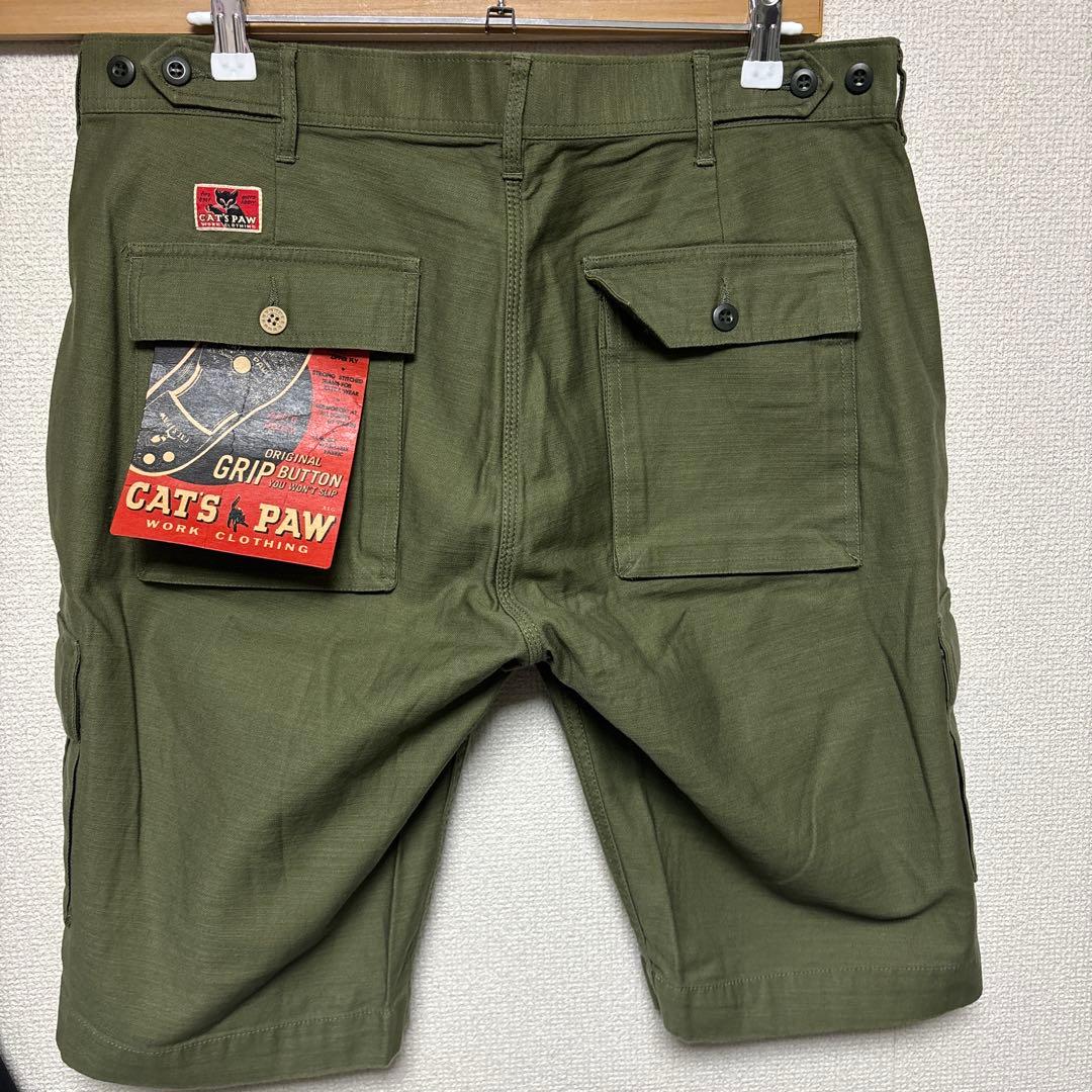 CATS PAW カーゴショートパンツ オリーブ