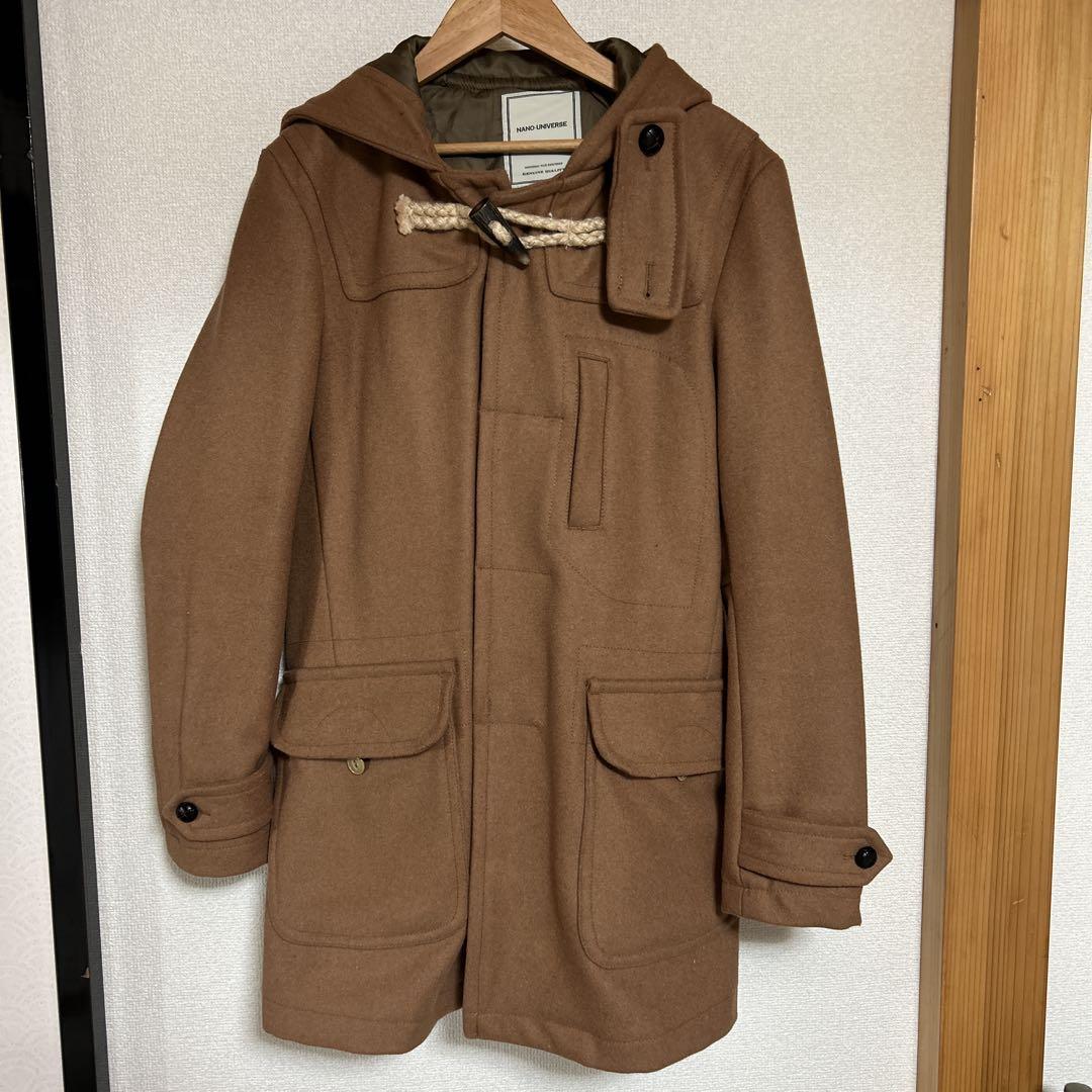 美品★ナノユニバース ウール ダッフルコート★キャメル Mサイズ