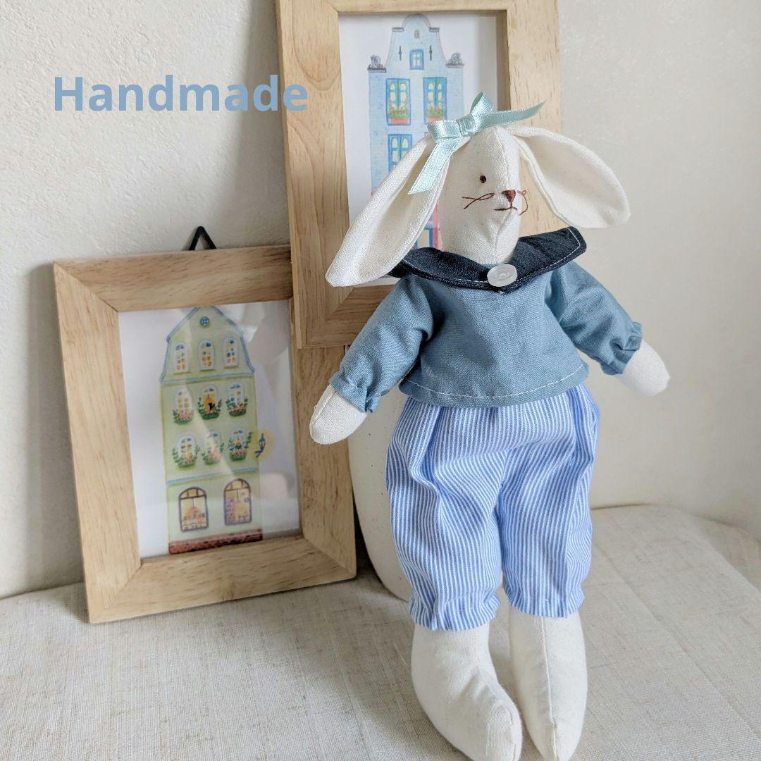 うさぎさんお耳のセーラーカラースタイ　ハンドメイド うさぎさんお耳のセーラーカラースタイ ハンドメイド （うさぎ