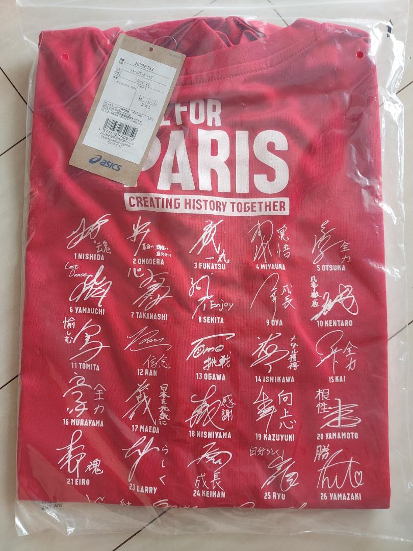 ASICS サイン入りTシャツ PARIS