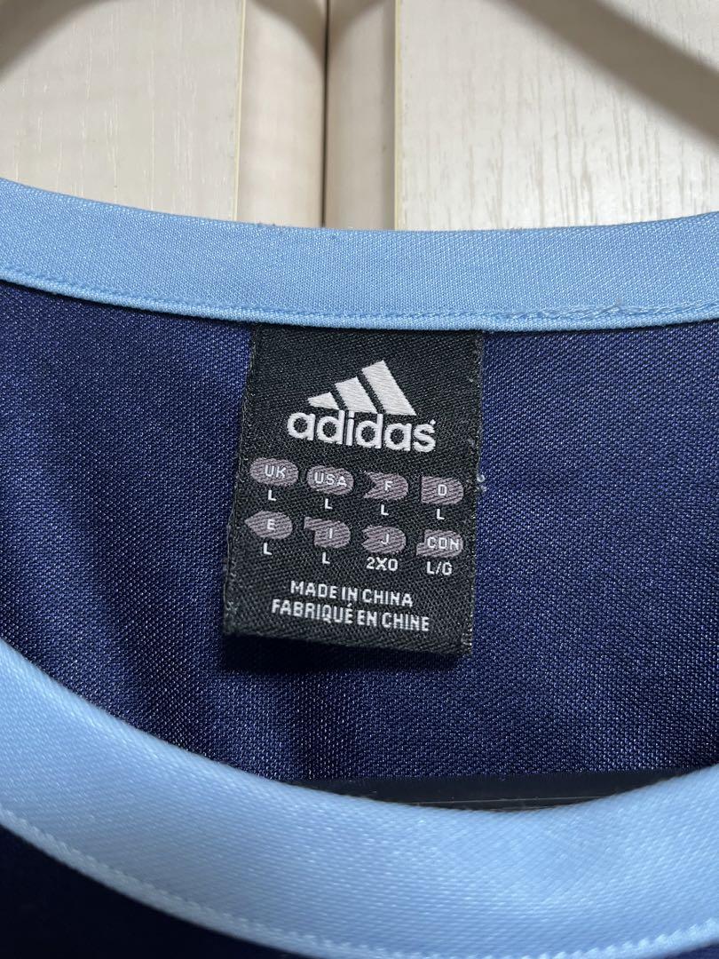 アルゼンチン代表 adidas シャツ Lサイズ adidas アルゼンチン代表 2022 プレマッチシャツ WC(ホワイト