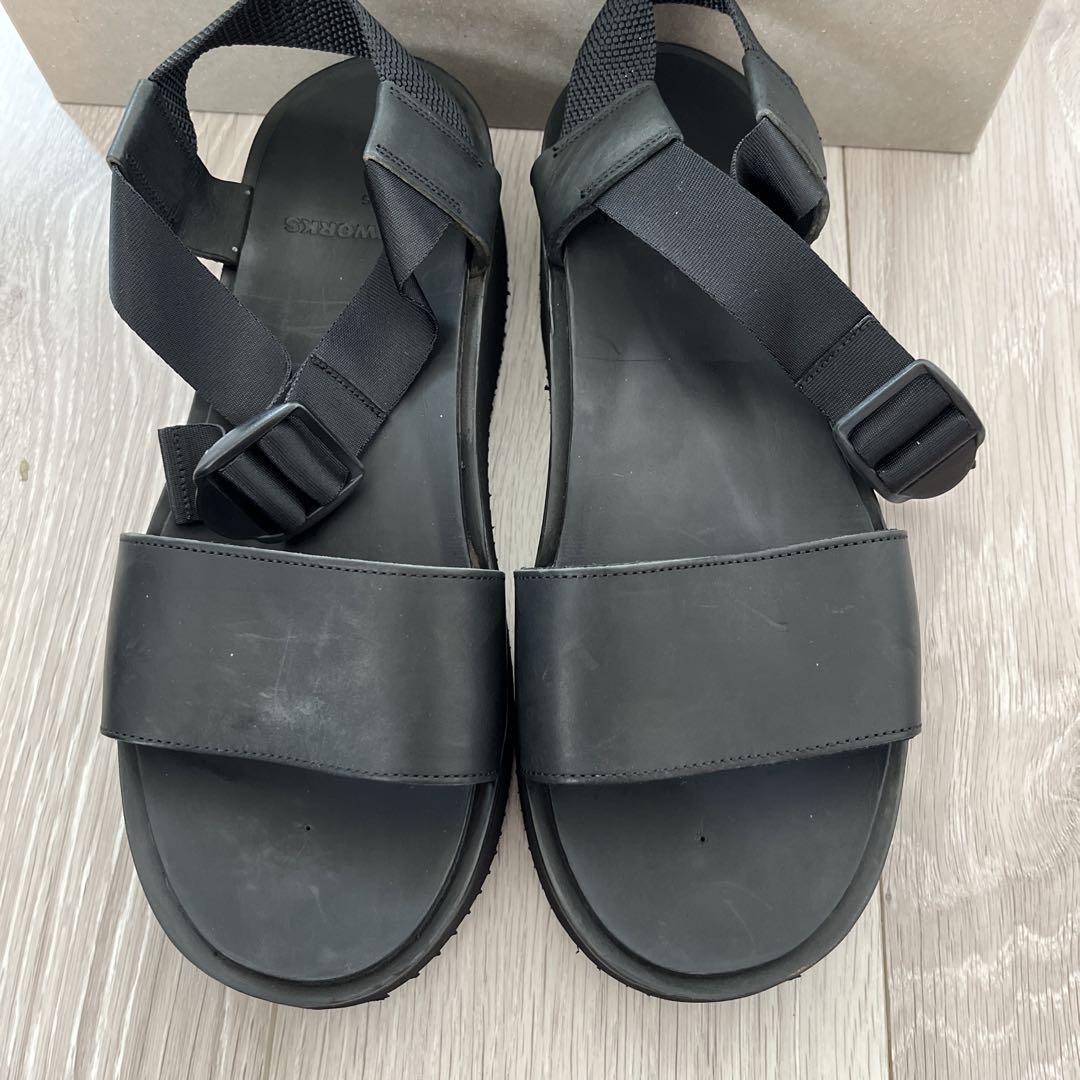 FOOTWORKS サンダル ブラック 25cm - メルカリ