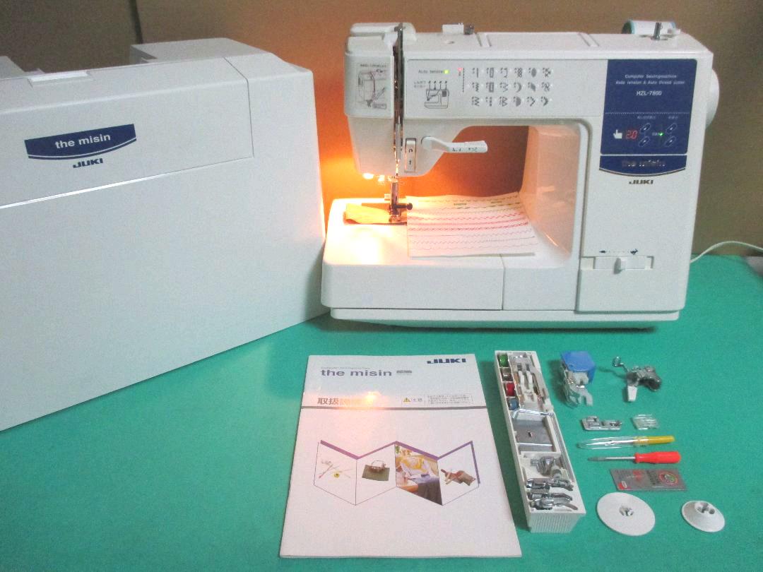 整備点検済JUKI THE MISIN 自動糸切 自動糸調子 HZL-7900 高級品販売 JUKI コンピューター実用縫いTHE MISIN HZL-7800 その他