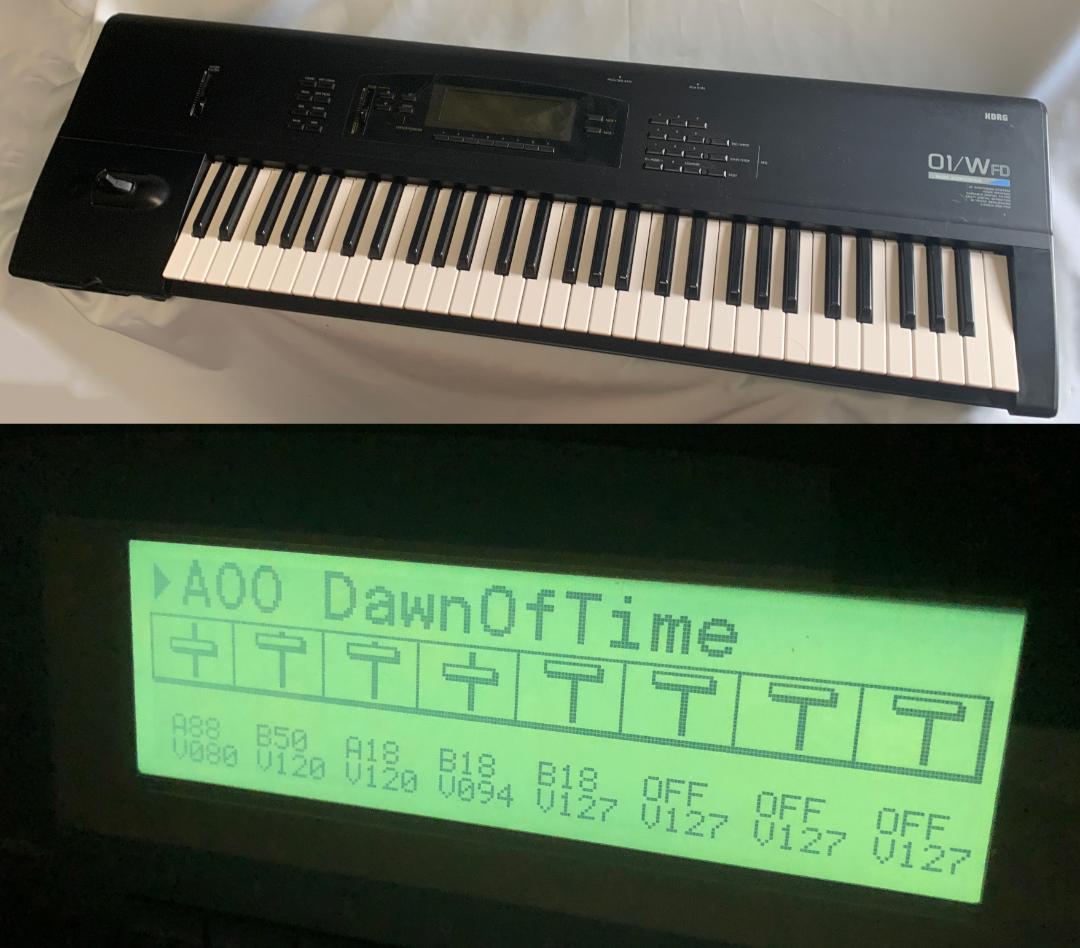 19872円 2022公式店舗 KORG 01 w バックライト 電池交換済 FDD動作良好
