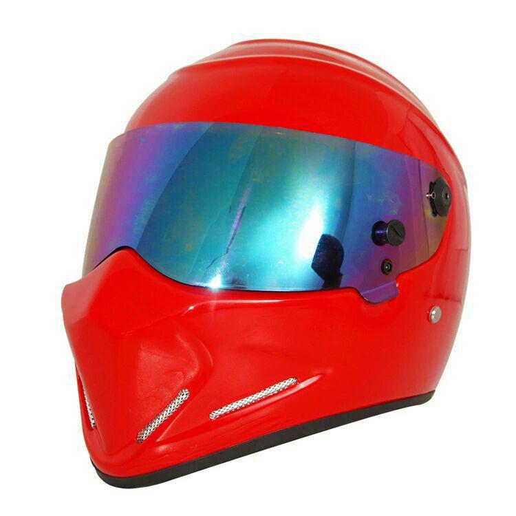 【メ1110-23】シンプソン風CRG ATV-8 フルフェイスヘルメット中古品 ATV-4 バンディットフルフェイスオンロードカーポンヘルメット