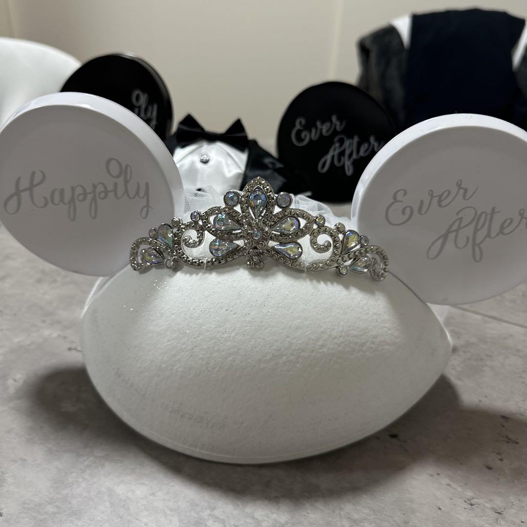 ディズニー　ウェディング　イヤーハット