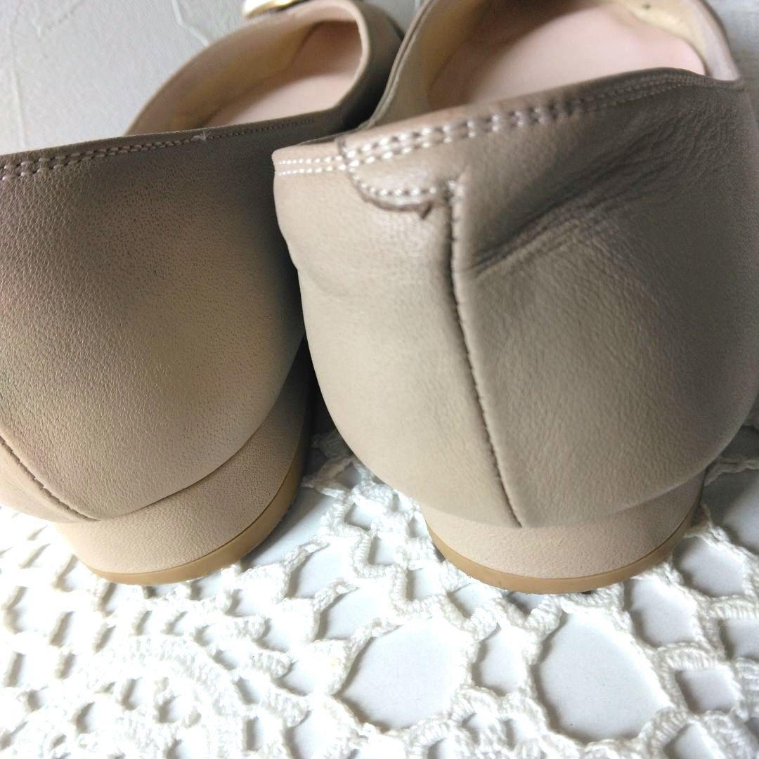 ダイアナ】パンプス＊ローヒール＊22.5㎝＊ベージュ