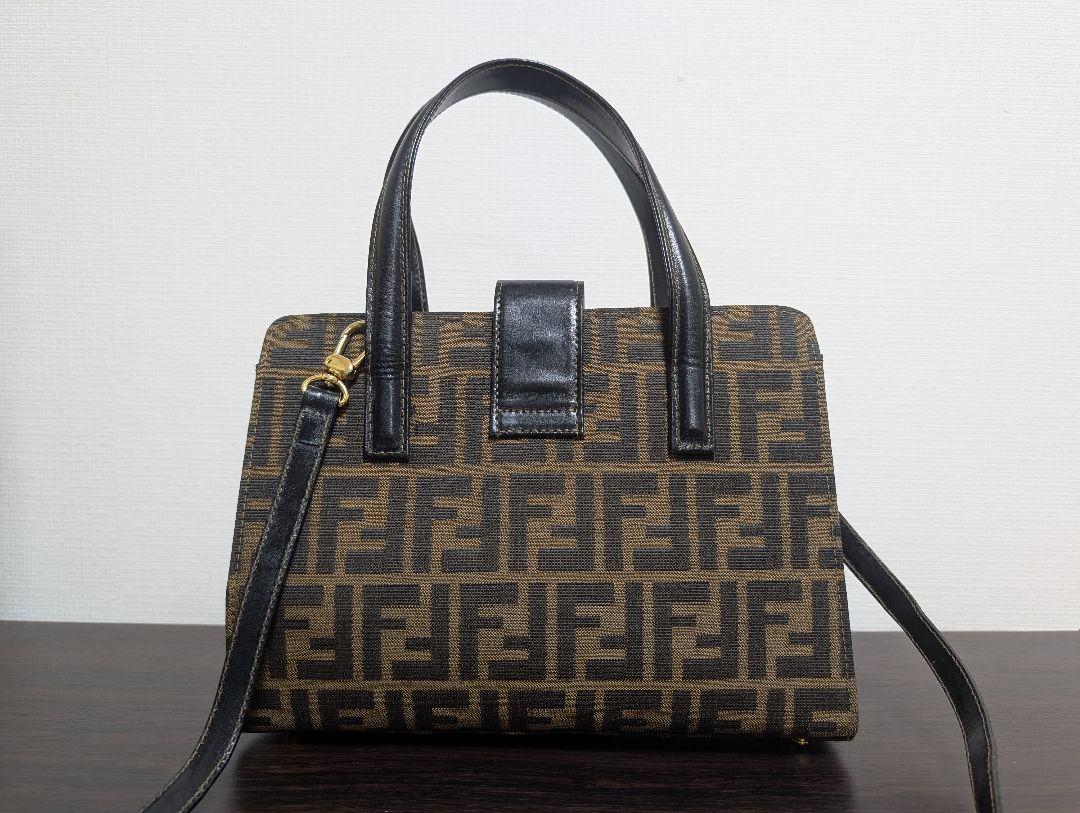 『超激レア/美品』FENDI ズッカ ハンドバッグ 2WAY ショルダー