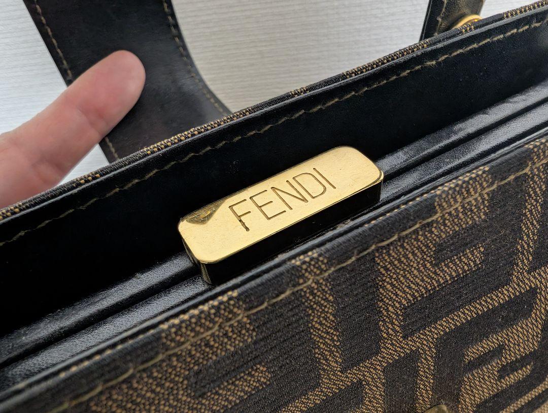 『超激レア/美品』FENDI ズッカ ハンドバッグ 2WAY ショルダー