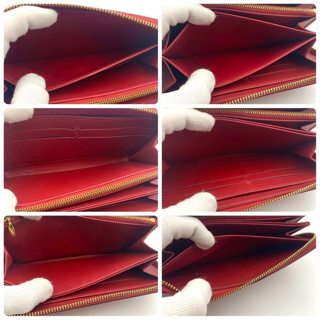 ルイヴィトン ジッピーウォレット ヴェルニ 赤 ラウンドファスナー 長財布