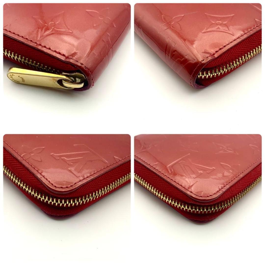 ルイヴィトン ジッピーウォレット ヴェルニ 赤 ラウンドファスナー 長財布