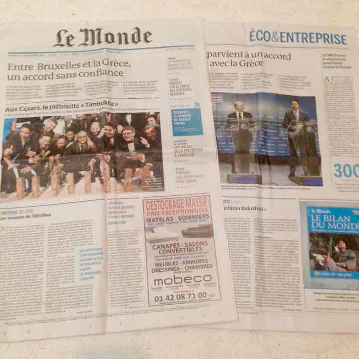 Le Monde Le Figaro フランス語新聞 3部セット - メルカリ