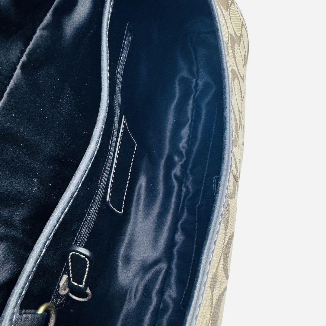 美品 COACHコーチ シグネチャー ショルダーバッグワンショルダー