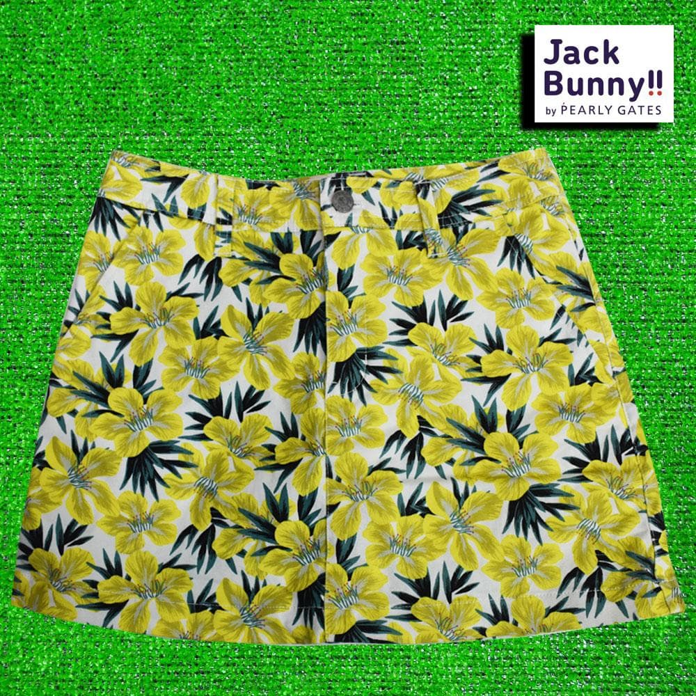 ジャックバニー ゴルフ スカート【ハイビスカス/Ｏ】美品！
