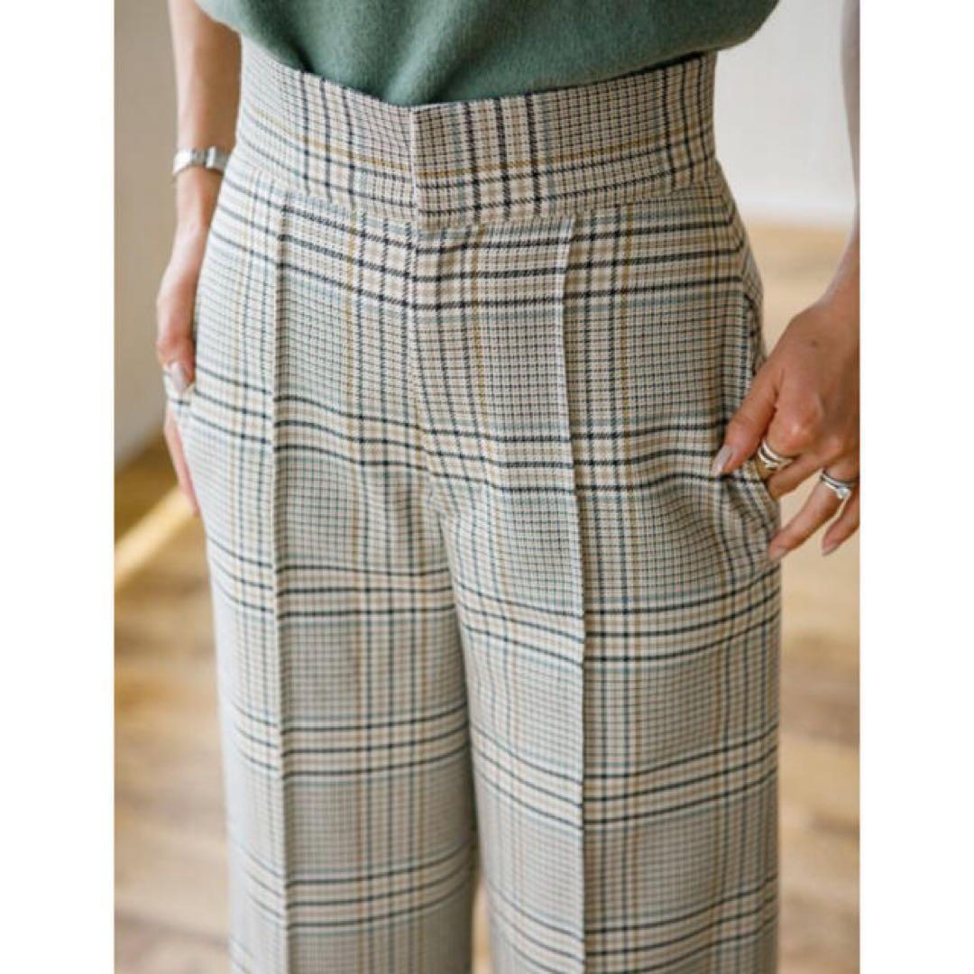 美品　ブルレア BLUELEA チェックパンツ bluelea ブルレア チェックパンツM美品 - メルカリ