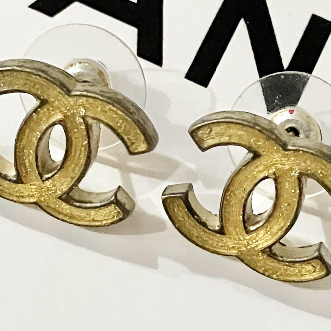 CHANEL 正規品　ピアス　百貨店購入　ゴールド