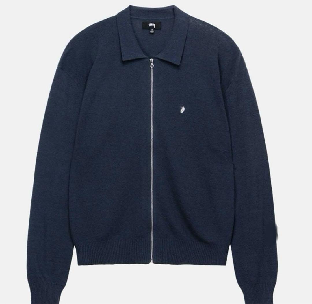 Stussy ジップアップセーター Stussy ジップアップニットセーター最高