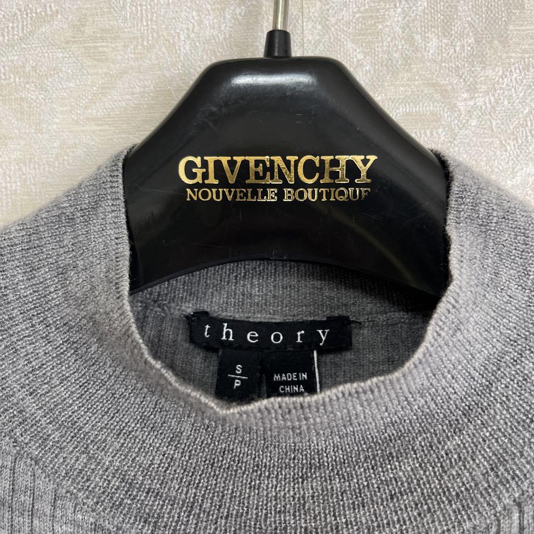 Theory セオリー ニット・セーター グレー S 0507325L0017 セオリー毛100%ライトグレーハイネックニットセーターS - メルカリ