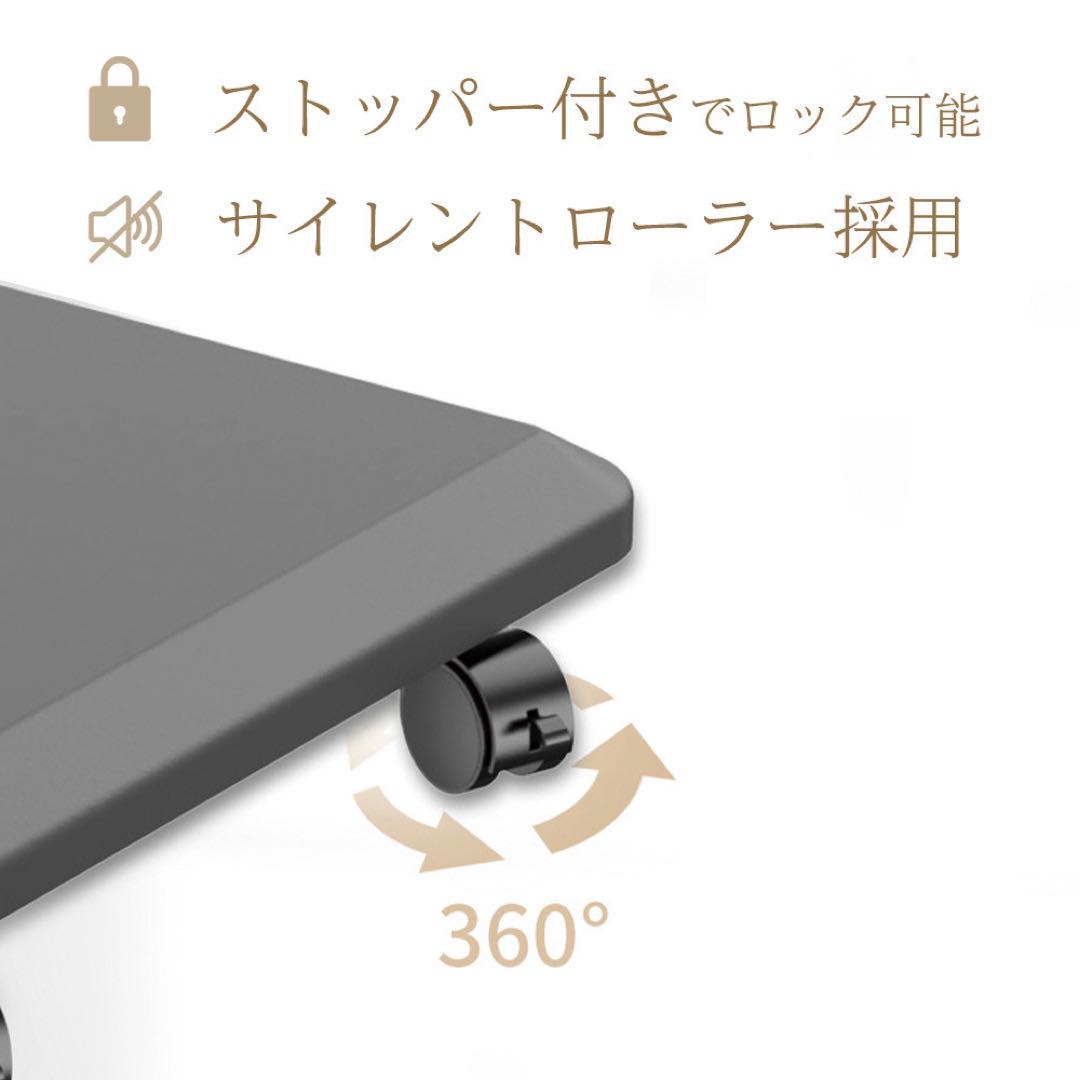 テレビスタンド テレビ台 キャスター付き 黒 耐荷重40kg 高さ調節