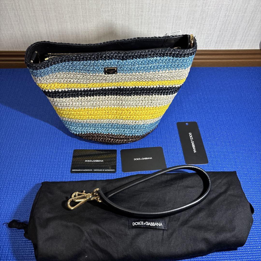 Dolce & Gabbana ストライプ かごバッグ