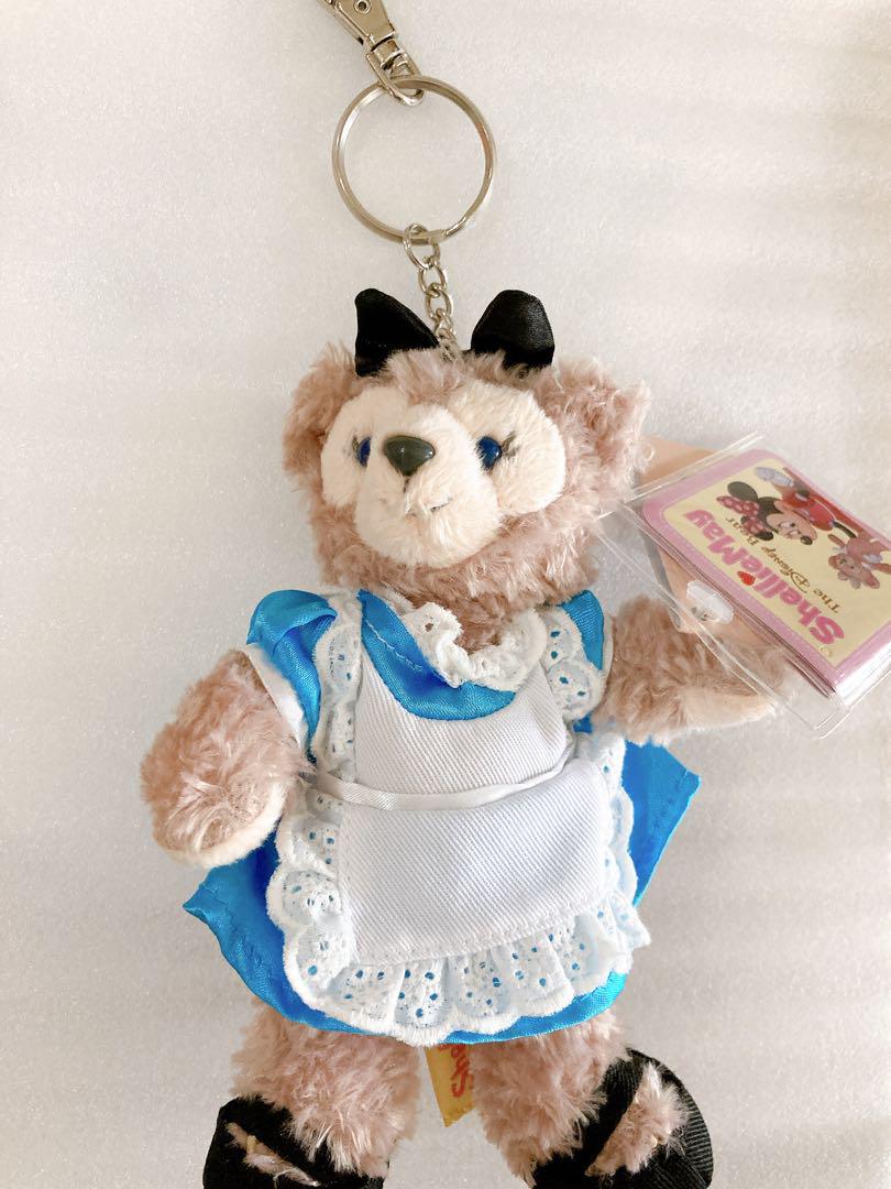 HKDL 香港 ディズニー シェリーメイ アリス ぬいぐるみ キーチェーン シェリーメイ ぬいぐるみキーチェーン アリスコスチューム 香港