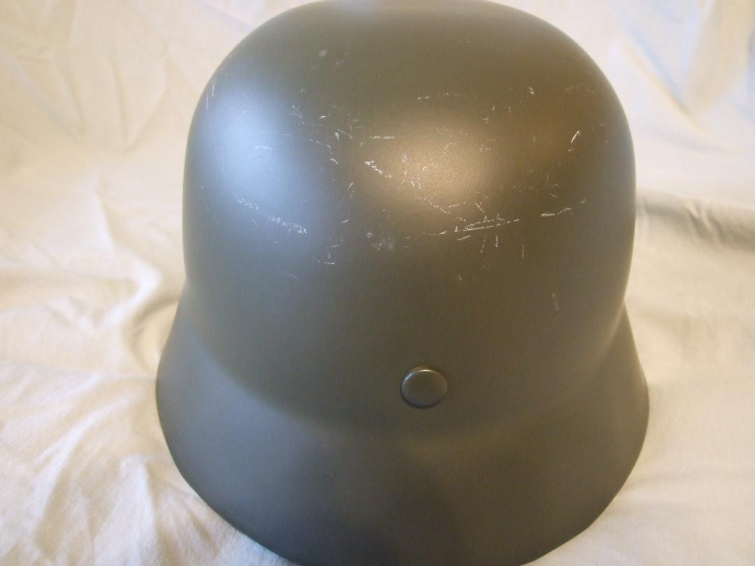 ドイツ軍 M35 スチールヘルメット レプリカ ヘルメットカバー+親衛隊デカール