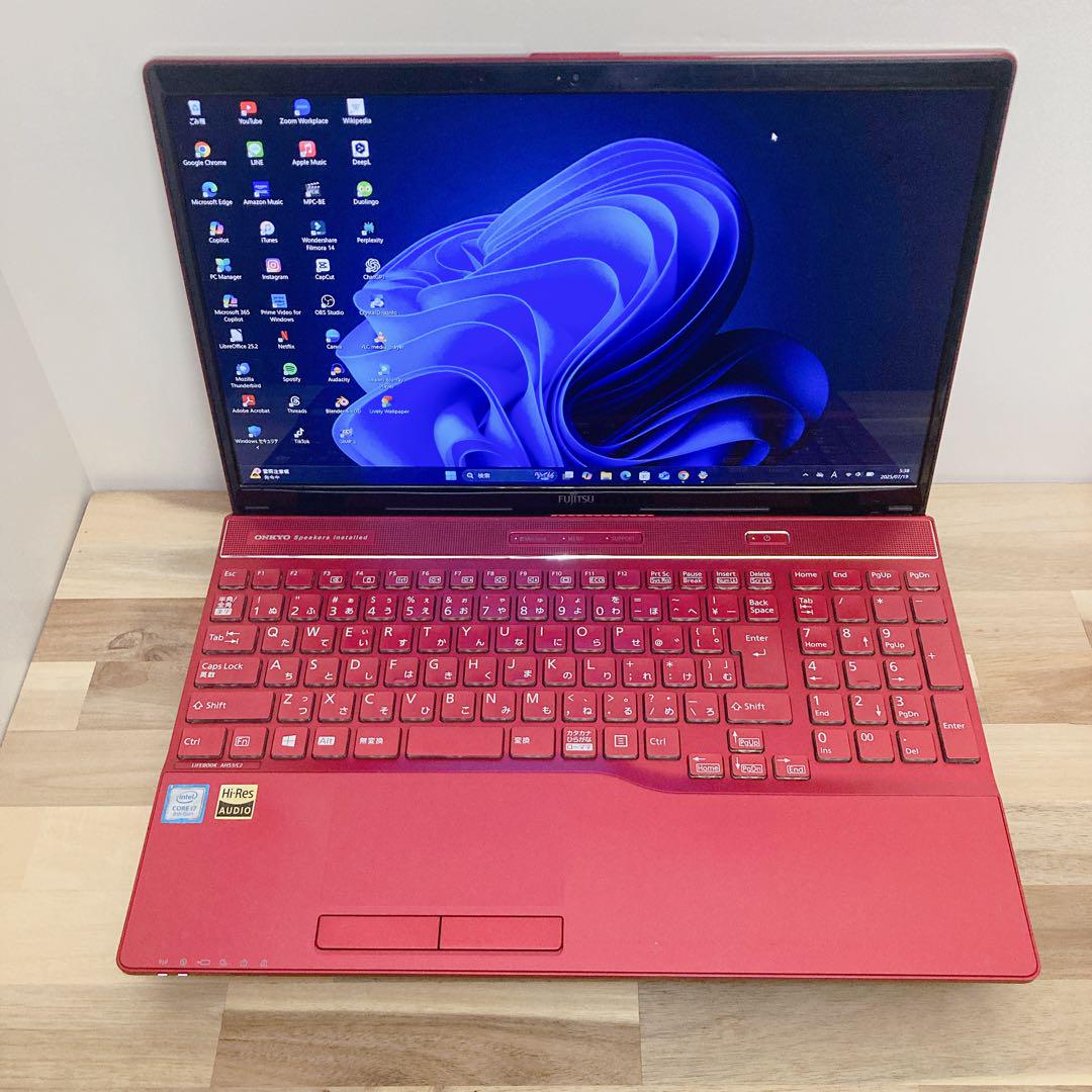 【ハイスペック】富士通 i7 メモリ32GB フルHD  ブルーレイ 2TB ハイスペ】富士通 ノートPC i7 メモリ32GB SSD1TB ブルーレイ
