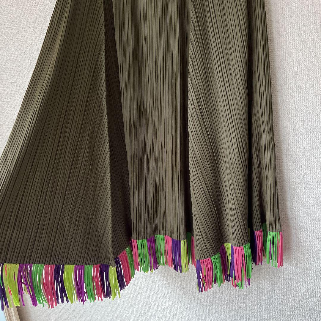 PLEATS PLEASE 裾フリンジスカート | csm.cg