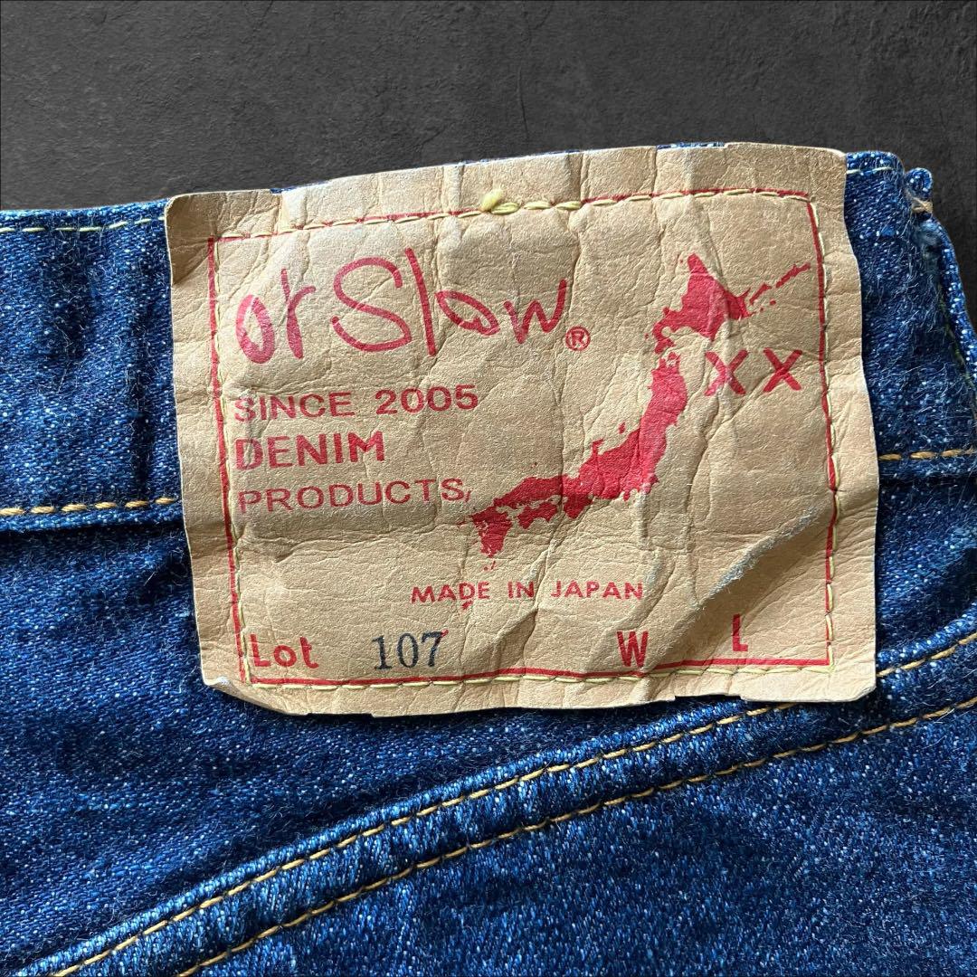 オアスロウ orslow 107デニム ストレート ジーンズ インディゴ 日本製