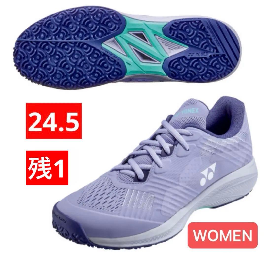 YONEX 25ソニケージテニスシューズ クレー 砂入り人工芝用 WOMEN24.5cm YONEX