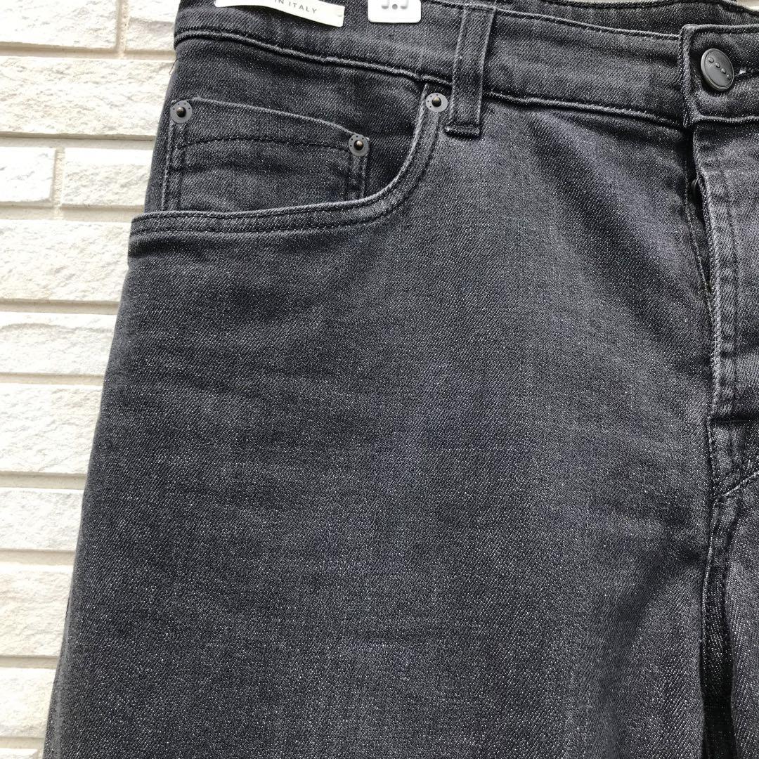 YCHAI　イカイ　デニムパンツ　34　ウォッシュブラック