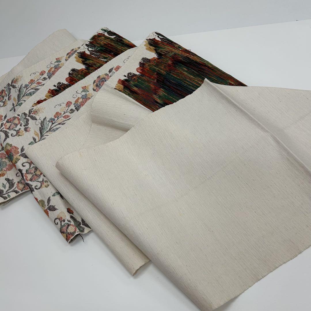 【激安通販 オンラインショップ】日用品 真綿紬 ぱて様専用 名古屋帯 MO 八寸 華やかな花の織柄 正絹 着物・浴衣