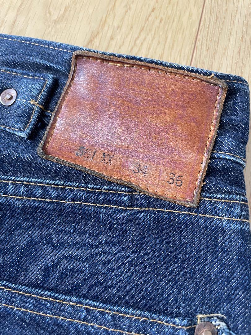 リーバイス 501xx W34 L35 革パッチ シンチバック levis