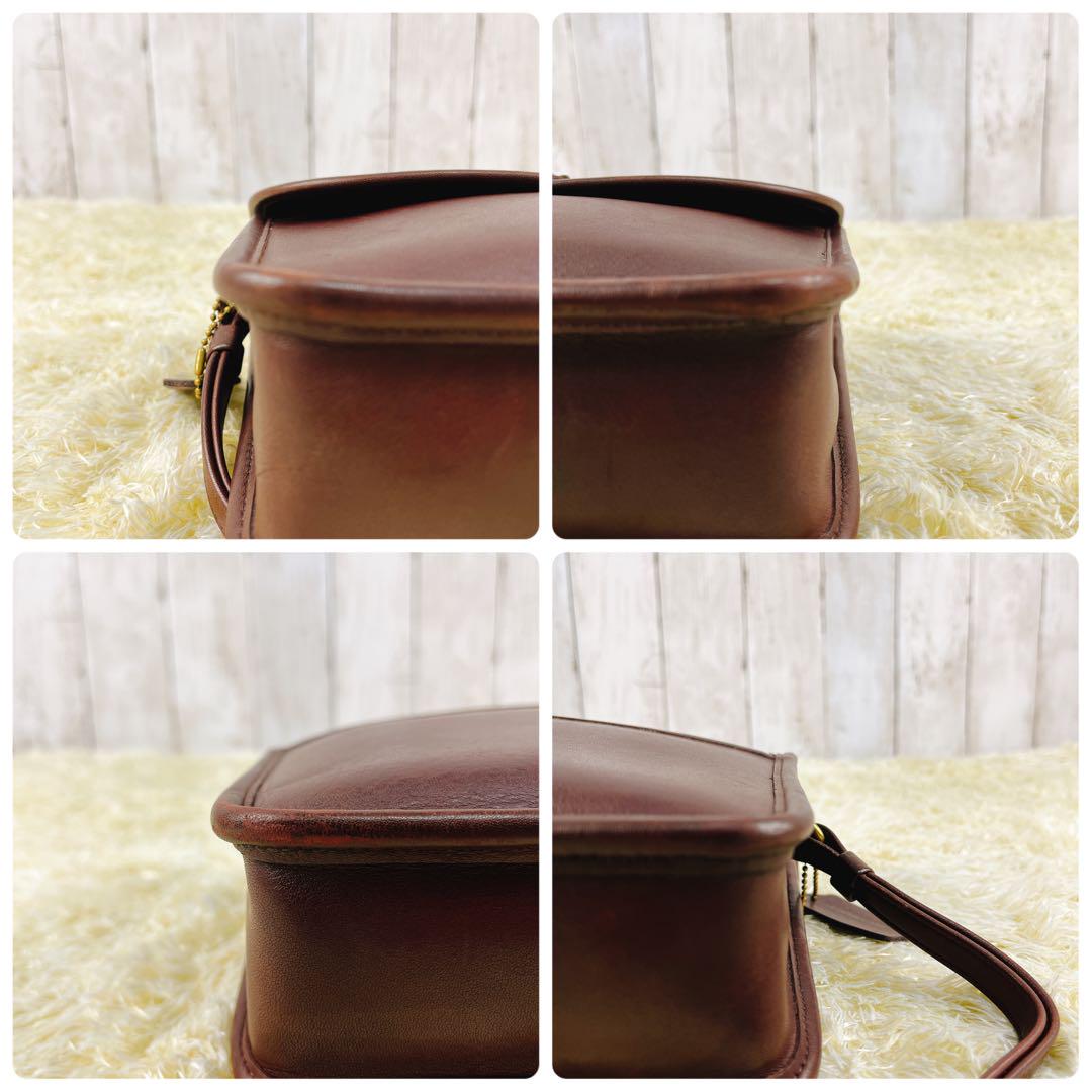 【美品・希少】OLDCOACH クラッチバッグ ターンロック ダークブラウン