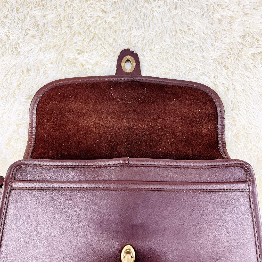 【美品・希少】OLDCOACH クラッチバッグ ターンロック ダークブラウン