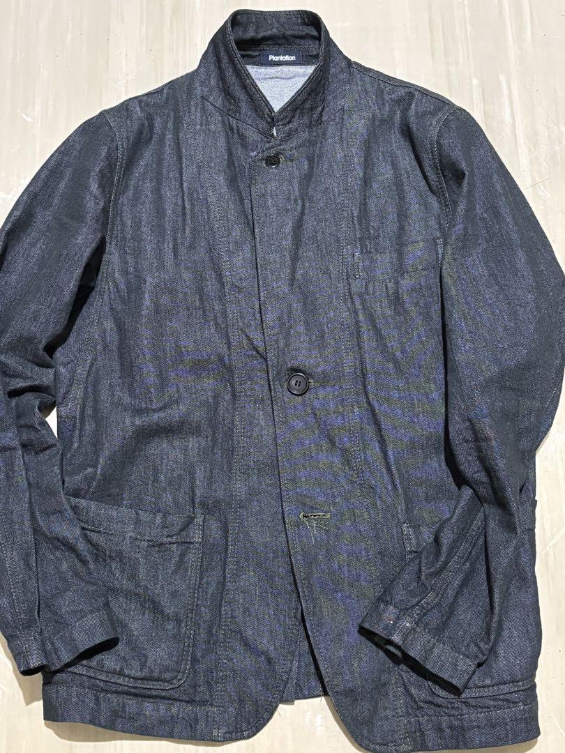 issey miyake plantationデニムテーラードジャケットブルゾン