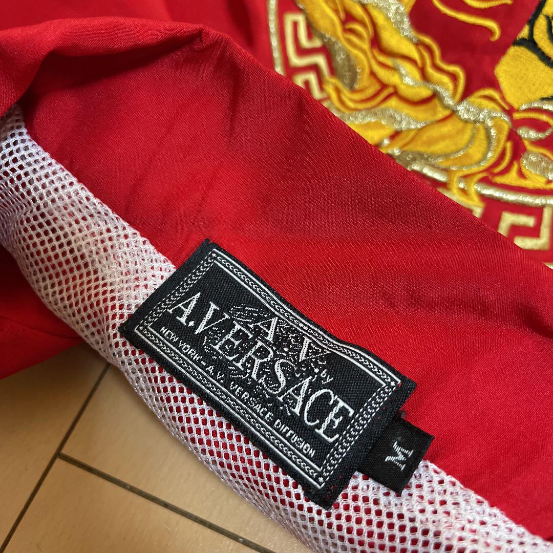 得価大特価 A.VERSACE ヴェルサーチ ナイロンジャケット 刺繍 ラインテープ yEsw3-m17840164888 最安値正規品