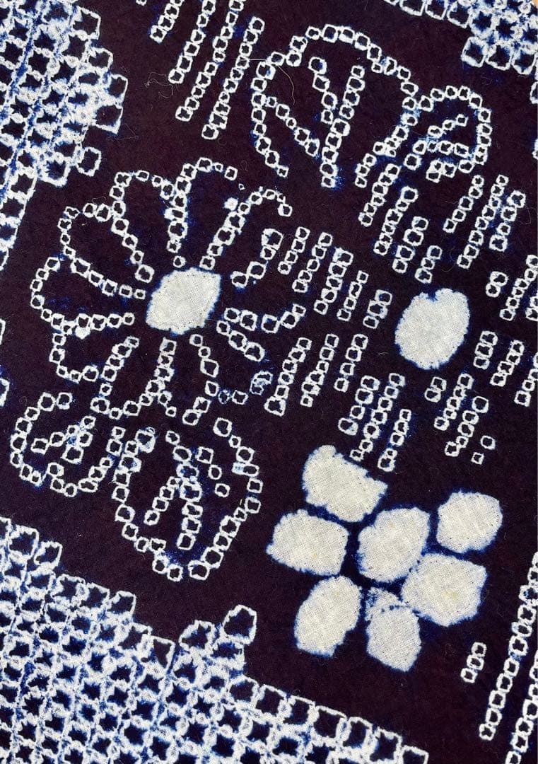 大流行中! 『Rierre』1071 綿 立涌にお花模様 有松鳴海絞り 浴衣 浴衣