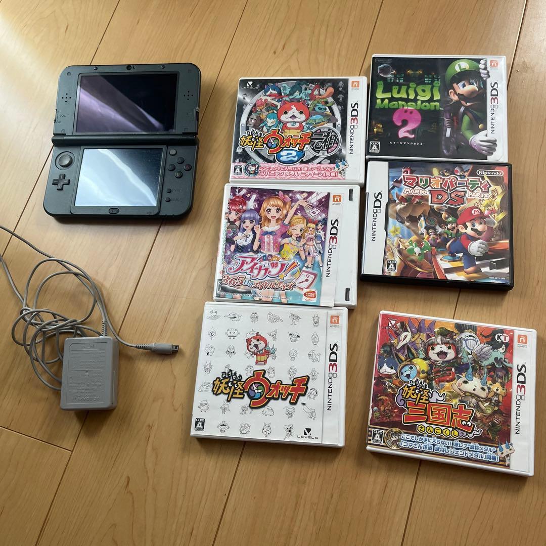 ニンテンドー3DS LL ブラック + ゲーム6本セット
