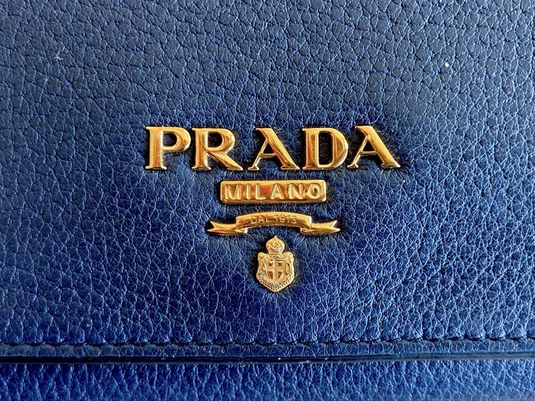 PRADA 長財布 ネイビー