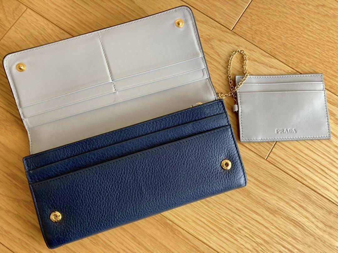 PRADA 長財布 ネイビー