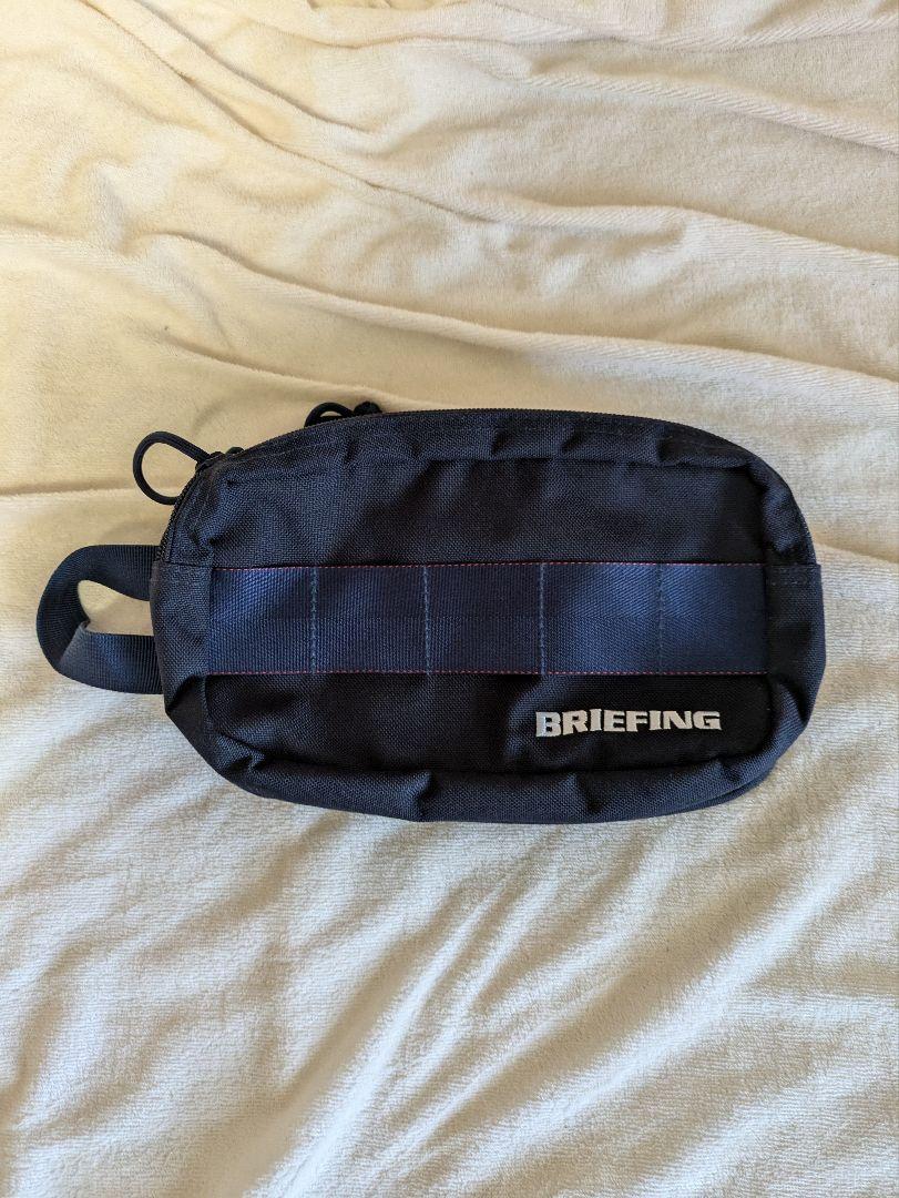 BRIEFING ネイビー ナイロン ポーチ BRIEFING ネイビー ナイロンポーチ - メルカリ