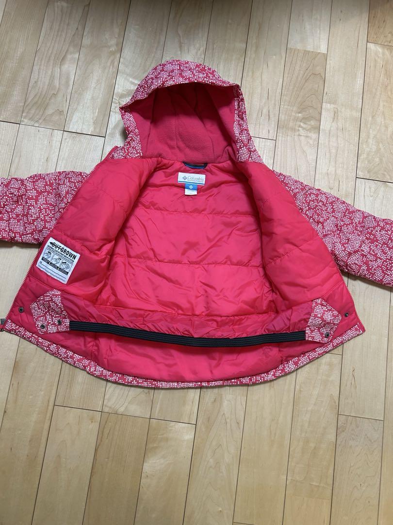 【美品】Columbia スキーウェア 子ども用 ピンク　XS 120